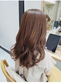 ピンクラベンダー×ブラウン