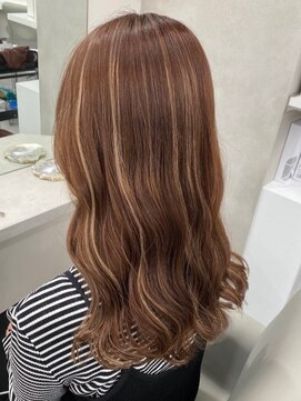 ベレーザ 渋谷(BELEZA) 10636秋色ミルクティーアッシュハイライトカラーワンホンヘア