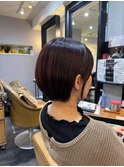 20代30代40代50代◎丸みボブ/チェリーレッド