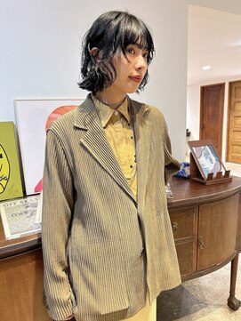 ヘアーアイストゥーレ(HAIR ICI TRE) ボブパーマレイヤーパーマフェイスレイヤー黒髪