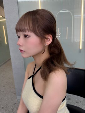 ボタン ハカタ(VOTAN hakata) 【中村珠梨】顔周りカット/韓国ヘア/シースルーバング/ベージュ