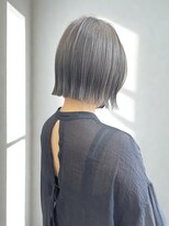 ロット 横浜(lot)&nbsp;ぱつっと外ハネボブ×グレージュ×髪質改善[横浜駅]