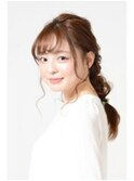 編みおろしロングダウンスタイル