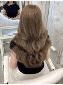 上品可愛い◇韓国くびれヘアヘーゼルベージュ