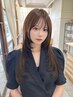 6Dエクステ45cm60本～&馴染ませ地毛レイヤーカット&エクステカット￥24300～