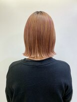 ナチュラル 渋谷店(Natural)&nbsp;ブリーチ/ボブ/オレンジ/外はね