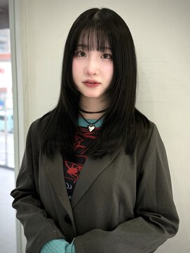 スリット(slit) グレーニュアンスのあるブラック