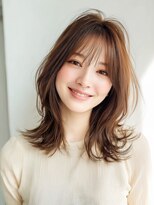 ルービック 豊中(Rubik's)&nbsp;大人かわいい春カラー/外ハネ/オリーブベージュ