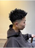 フェードカット　仏陀パーマ　ルーズショート　八王子　八王子駅