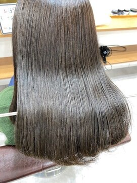 ランプ(Lamp) くびレイヤー グレーベージュ 白髪染め 白髪ぼかし 髪質改善