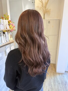 ジュエ ヘアー デザイン(Jue hair design) 春カラー/コーラルピンクベージュ/ロング/20代/30代/知立/刈谷