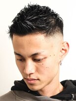 メリケンバーバーショップ トーキョー(MERICAN BARBERSHOP TYO)&nbsp;スキンフェードツイストスパイラルセンターパートサイドパート