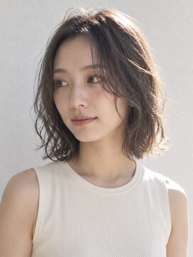 ヘイ 松本店(HEY) 【HEY 松本】ゆるふわボブパーマ×透け感グレージュ