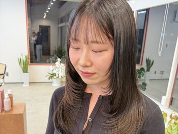ニュイ 木更津(nuit)の写真/流行りのレイヤーカットでさらにかわいく仕上げます♪【木更津/ブリーチ/髪質改善/レイヤーカット】