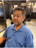 刈り上げフェードアップバングショート/白金台/海外大人ヘア