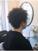 メンズツイストパーマショート