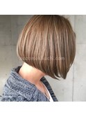 【横浜美容室ネイミーズ】ハイライトブランジュボブ