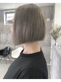 ブロンド×乾かしただけでまとまるボブ
