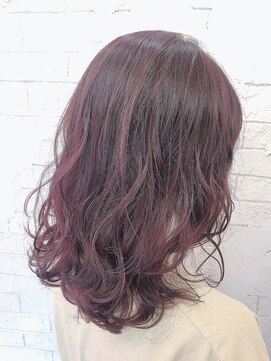 アジールヘア 所沢プロペ通り店(agir hair) ピンクパープル【所沢／ブリーチ】ラベンダーカラー