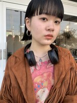 ソーイ(sowi)&nbsp;ワイドバング×オフブラックカラー【@sowi_abe】