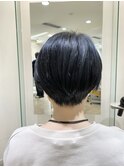 前髪長めのナチュラルショート【RENJISHI 宮本】Back
