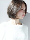 【松戸　ムラマツ】カーキグレーボブ大人かわいい