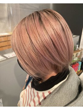 リー 京橋(Lee) 【Lee京橋】ショート×ピンクベージュ