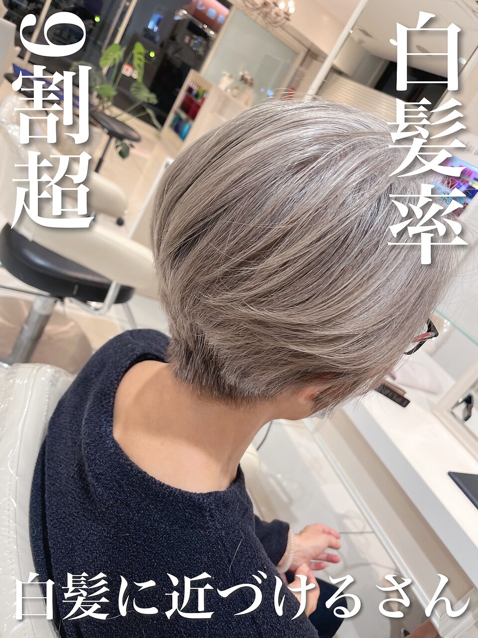 白髪率9割超×白髪に近づけるさん／：L171953090｜アッシュ 武蔵小金井