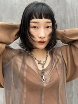 ガレージ バイ グリーン 原宿 表参道(Garage by green)&nbsp;【loki】顔まわりレイヤー×ニュアンスパーマ