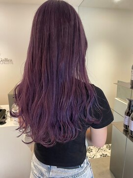 ガリカ 渋谷(Gallica) 【穂乃華】大人透明感ラベンダーピンク/大人フェミニンロング