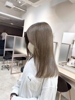 シンシェアサロン 原宿店(Qin shaire salon)&nbsp;ブリーチ1回 シフォンベージュ グレージュカラー