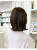 福山市美容室caary人気イルミナカラーほんのりくすみオリーブ