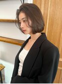 くすみベージュ/ボブ/韓国ボブ