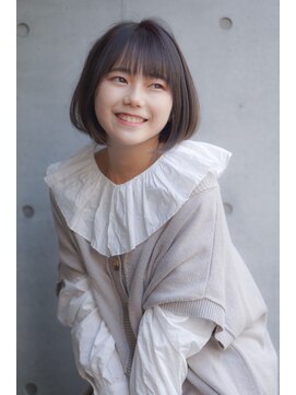 ヘアリゾートハピネス 陽光町 定番！前下がりショートボブ