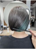 ミニボブ× インナーカラー