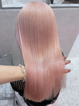 ロンド レア 天神大名店(Lond Le’a) ダブルカラーピンクベージュベージュカラーケアブリーチレイヤー