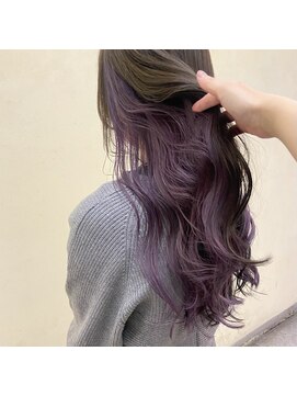 インサイドアウト(IN SIDE OUT+) インナーカラー / インナーパープル / ロング【IN SIDE OUT＋】