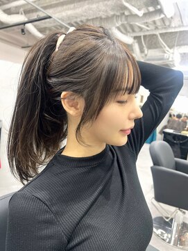 ジエクト カナウ(The Ect canow) レイヤーロング似合わせカット大人可愛い小顔ヘア顔周りカット