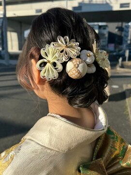 ナカオコアフュール(NAKAO COIFFURE) 和装ヘアアレンジ アップヘア 和装小物