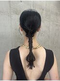ヘアセット/編みおろし/パーティーヘア/お呼ばれヘア/恵比寿/