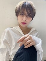 ワン バイ ジエクト(One by The Ect)&nbsp;ハンサムマッシュショート透け感グレーアッシュホワイトカラー