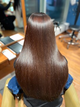 TJ天気予報 5コ 天白店 「ビフォーアフターあり」うる艶ロング「縮毛矯正」