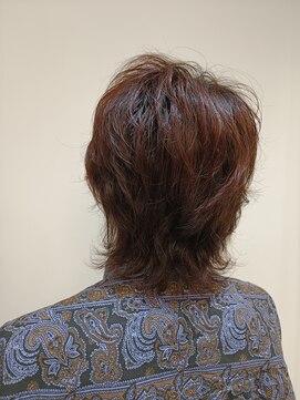 アヤラ オーガニックアンドスパ 東船橋店(AYALA) 【佐藤哲朗】ウルフパーマ×オレンジブラウン