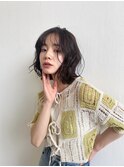 艶感ウェットヘアー×セミディ韓国風ボブ×暗髪ダークアッシュ