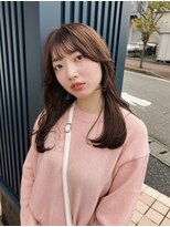 ラヴィズム 松崎店(LUVISM)&nbsp;セミロング顔周りレイヤーおくれ毛前髪新潟東区松崎