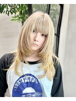 ユニー(uniii)&nbsp;ベージュ×イエロー×裾ブラック