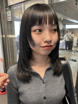 ラボヌールヘアーパルフェ 大宮西口店(La Bonheur hair parfait) 顔まわりステップカット　【松梨】