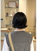 巻くのが難しいボブはパーマをかけて楽に可愛く♪