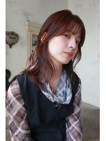 トレンチ(TRENCH)&nbsp;ボブルフ  ピンクブラウン ワンレン