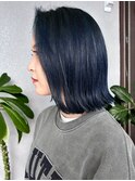ブリーチありブルーアッシュカラー♪